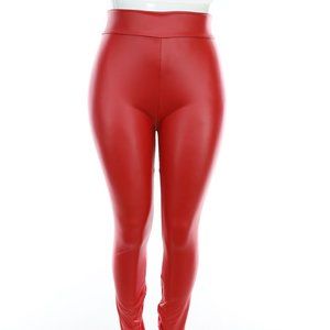 USA MADE HIGH WAISTED BEAUTIFUL WOMEN LEATHER LEGGING PANTS  PLUS SIZE XL,2X,3X